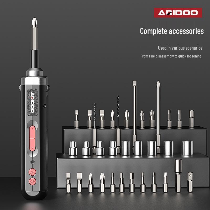 Rechargeable Mini German Electric Screwdriver Set - Handheld Lithium Battery Tool for Small Household Tasks
