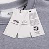 AMI 2025 Autumn and Winter New Letter Embroidery High-quality Cotton Round Neck Hoodie Couple Pullover