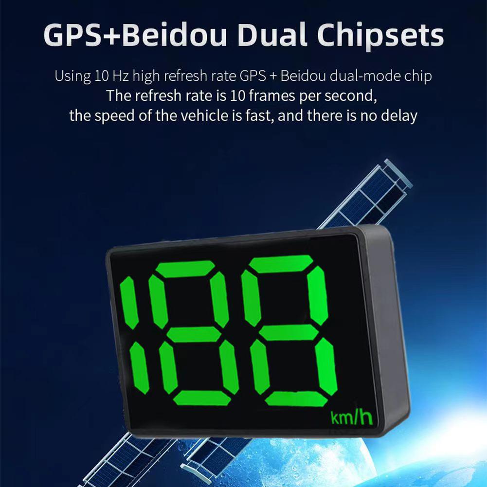 Univerzální digitální GPS tachometr pro auto HUD Head-Up Display Zobrazení rychlosti KM/H MPH Systém alarmu překročení rychlosti