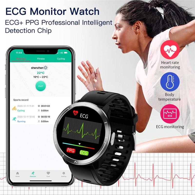 Orologio intelligente da uomo braccialetto da donna Cardiofrequenzimetro ECG  PPG IP67 Monitor di temperatura impermeabile acquista in modo economico —  spedizione gratuita, recensioni reali con foto — Joom