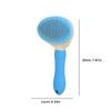 Pet Cats Dogs Massage Brush Self Cleaning Hair Dematting Comb Multifunctional with Release Button for Shedding and Grooming