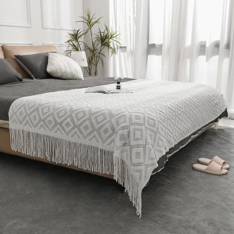 31 de tipuri de pături nordice din lână tricotate cu romburi, pături pentru capătul patului, pături pentru canapele, pături decorative, aparate de aer condiționat decorative pentru familii
