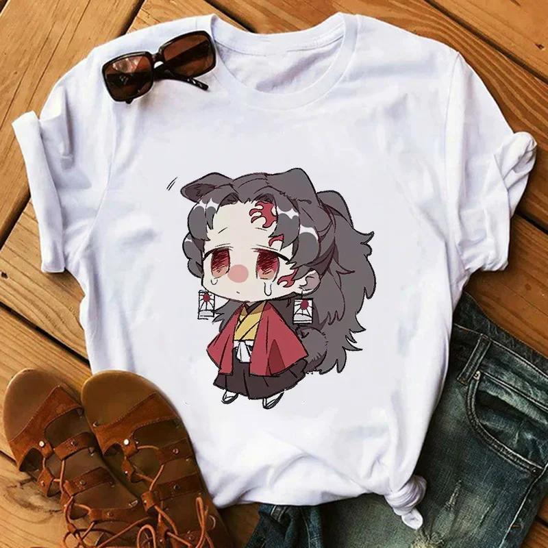 Kimetsu No Yaiba Kamado Nezuko Tričko s grafickým potiskem Ženy Harajuku Estetické bílé topy Tričko 2021 Dámské tričko japonského stylu