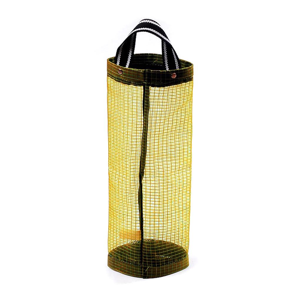 

Подвесной держатель для мусорного мешка, пластиковый сетчатый мешок для мусора, кухонный органайзер жёлтый