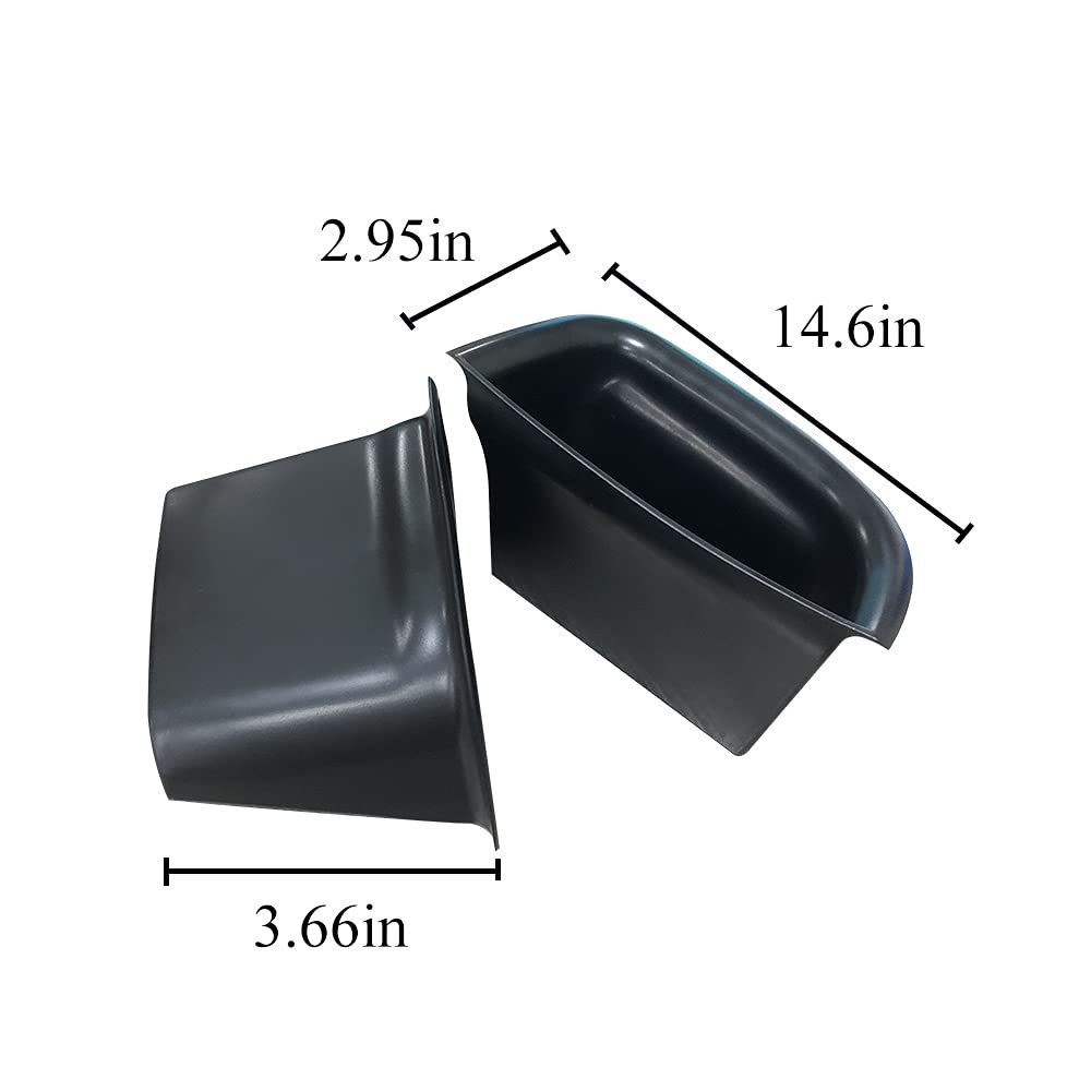 Vesul Black Front Row Door Side Storage Box Handle Armrest Phone Container for Volvo