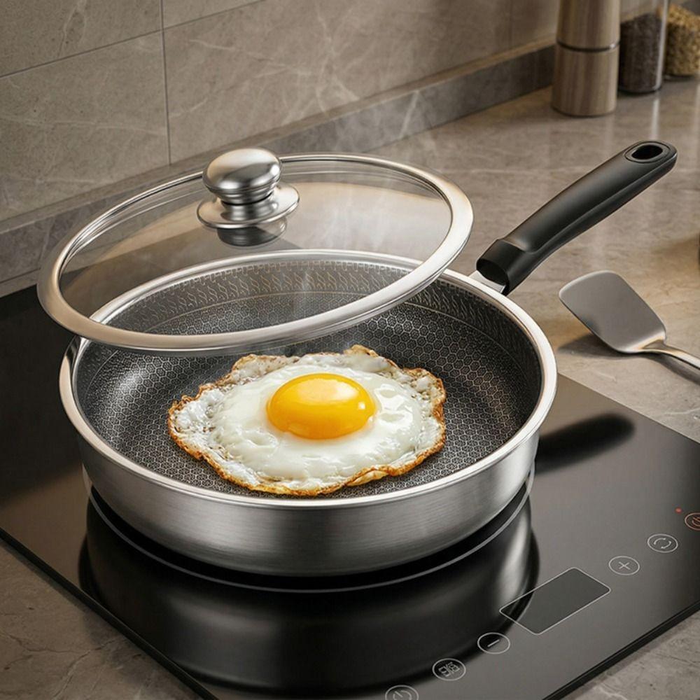 Fast Heat Non-stick Pan Honeycomb Pattern Omelet Pan Multi-functional Saucepan Kitchen Cookware