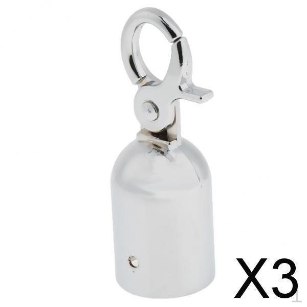 

3x Заглушки для канатов с крюком 2,5 см Серебристый/ Серебристый