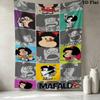 Mafalda Wall Tapestry Aesthetic Wall Hanging Printed Fabric Blanket Decorative Tapestries For Bedroom Living Room Home Decor