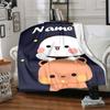 Personalizza Nome Personalità Bubu Dudu (3) Coperta Morbida e Calda per Divano, Ufficio, Letto, Viaggio, Pausa Pranzo, Regalo Adatto a Tutte le Stagioni