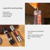 Dual Spice Grinder 2-in-1 Stainless Steel Manual Pepper And Salt Mill with Ceramic Core Adjustable Coarseness Seasoning Tool for Kitchen Travel Use