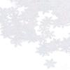 1000Pcs Snowflake Confetti 0.9in Vibrant Color Reusable Plastic Multi Purpose Christmas Confetti for Box Tree Vase