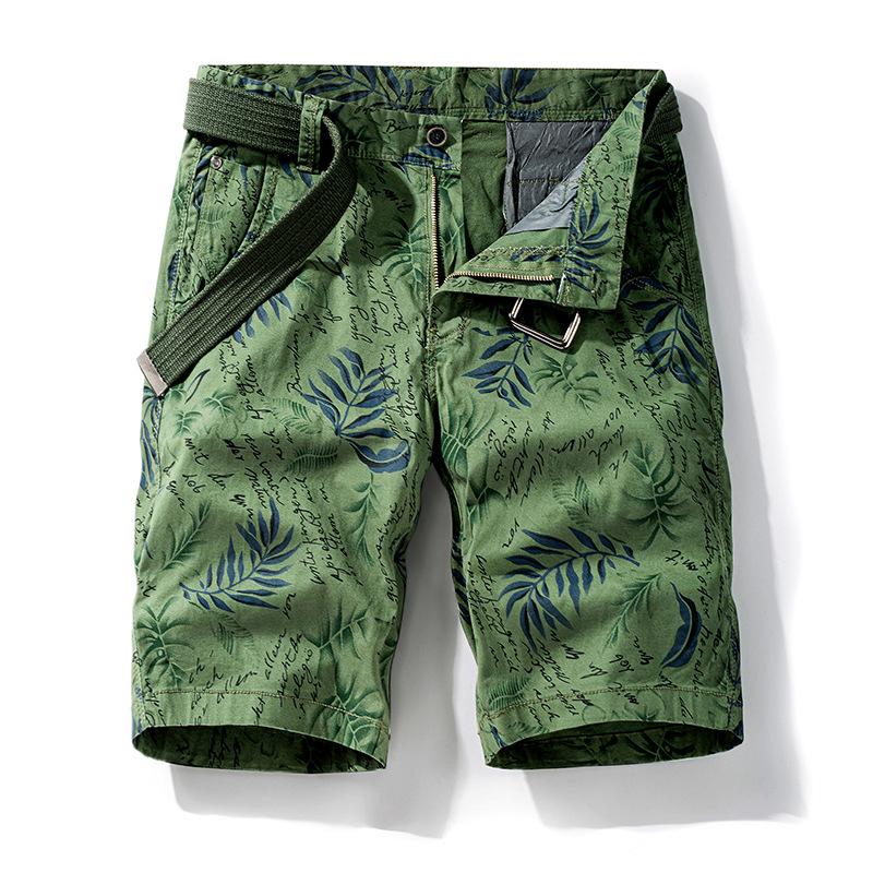 Men's Trendy Patterned Workwear Shorts: Fashionable & Versatile Summer Style