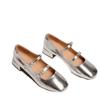 Spring and Autumn New Retro Ballet Shoes Thick Heel Fashion Word Belt Mary Jane Single Shoes Medium Heel Casual Shoes