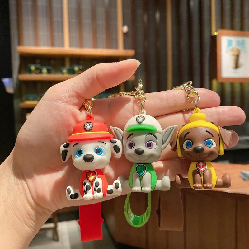 Animated Cute Puppy Ground Marketing Stall Keychain Couple Bag Car Key Chain Small Gift