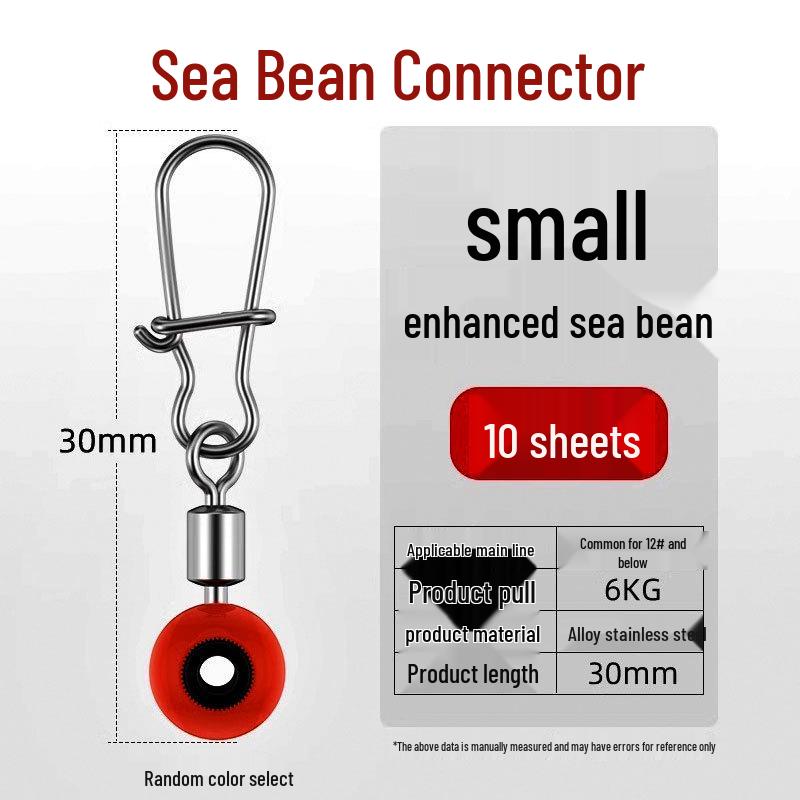 Conector Boabă de Mare în Formă de Opt pentru Pescuit la Stâncă: Ax pivotant și accesoriu plutitor glisant