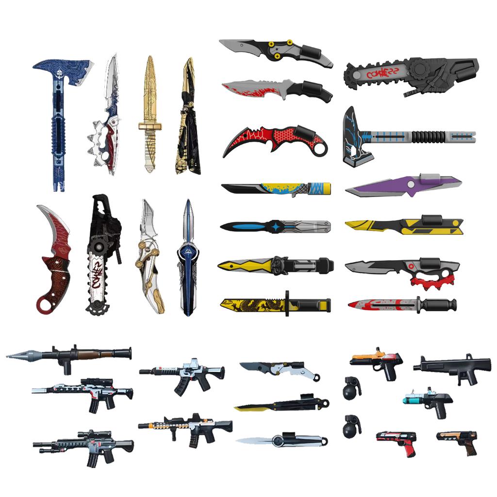MOC UV Printing Military Building Blocks Accessories Soldier Figures Special Forces Army Sniper Police Bricks Toy Children Gift