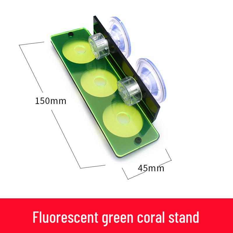 Fluorescent Acrylic Coral Propagation Base with Suction Cups for SPS and Soft Corals.