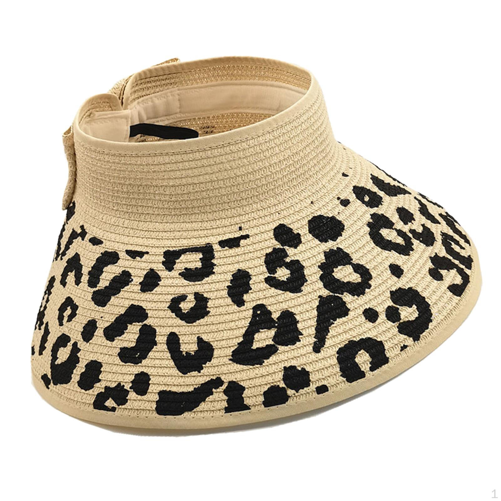 

Visor Hat Sunhat Wide for Jogging Holiday бежевий
