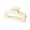 8.5CM x 10.5CM Rectangular Matte PS Hair Clip - Simple Shark Hair Accessory