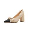 Wedding shoes new pointed head light mouth high heels temperament versatile color matching commuting single shoes women