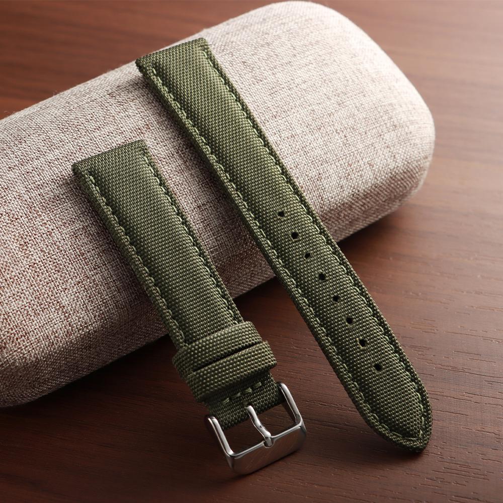 20mm 22mm Waterproof Sailcloth Watch Strap Two-Sided Nylon Watchband Quick Release Sport Wristband Belt for Men Women for Omega
