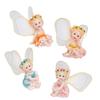 4Pcs Flower Fairies Figurines Garden Home Ornament Fairy Figures Resin Craft Bonsai Decoration