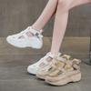 Summer women's shoes new breathable hollow sandals children's Korean version versatile thick sole height increase sports leisure dad shoes women