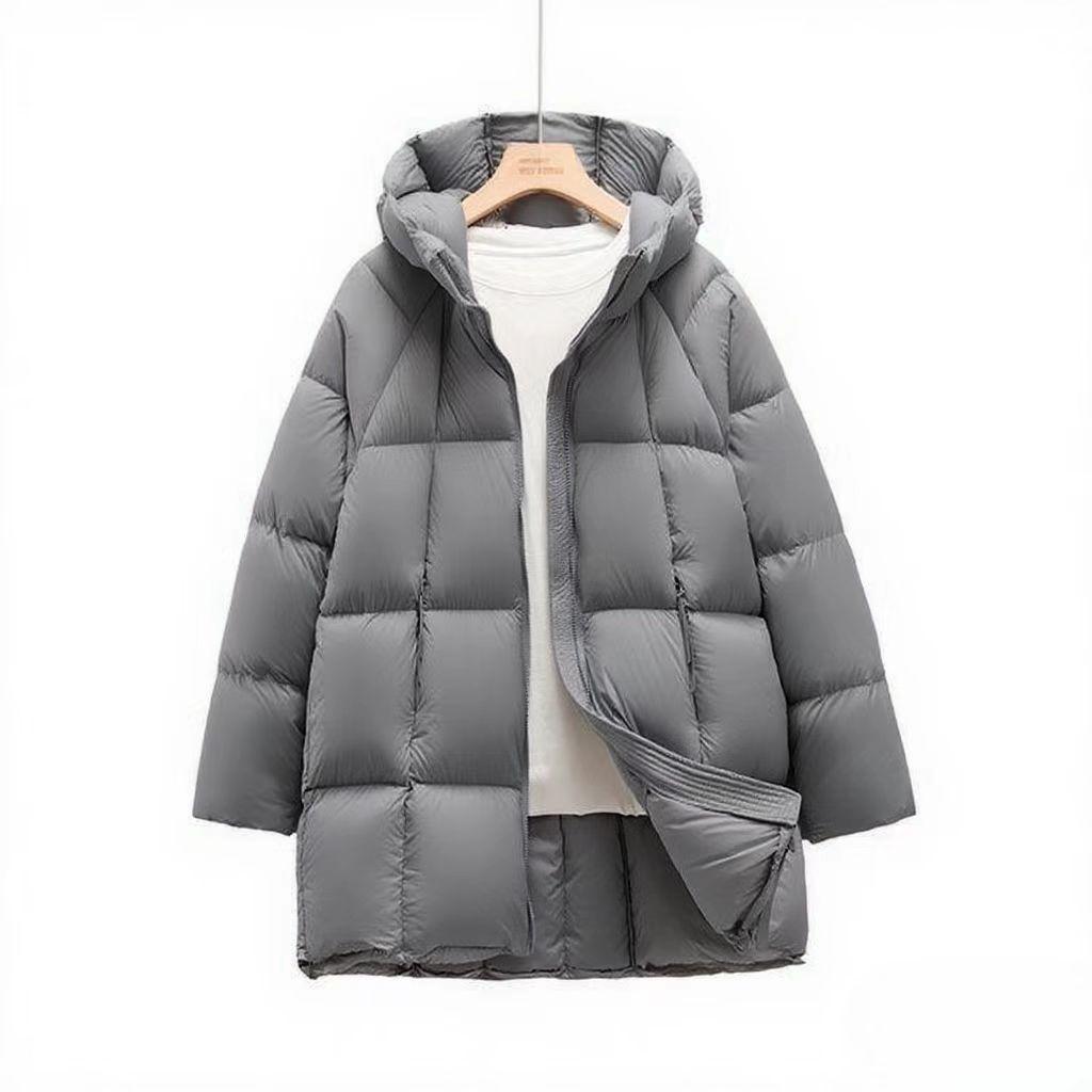 

Winter Korean Version of The New Medium and Long Popular Fashion Hooded Thickened Warm Jacket S