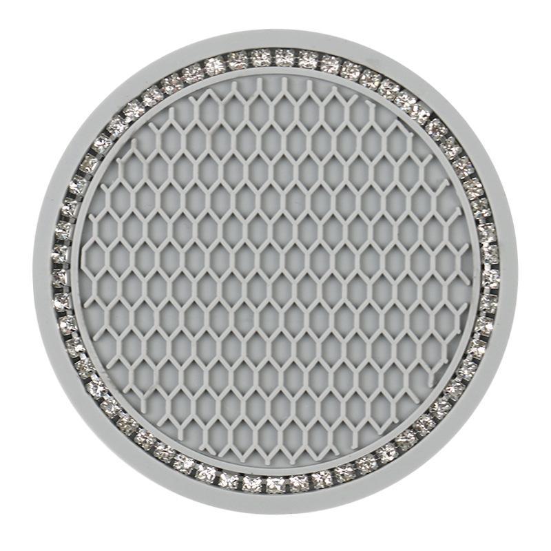 

Креативная подставка под автомобиль в виде сот: Многофункциональное хранилище Cross-Border с противоскользящим ковриком из горного хрусталя 7cm diameter, 4 pieces серый