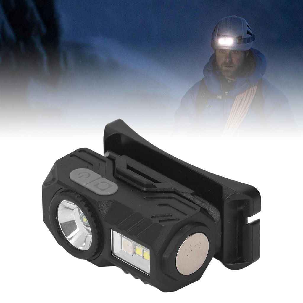 Motion Sensor Headlamp Multiple Modes High Brightness Magnetic LED Light with Headband and   Clip for Outdoor