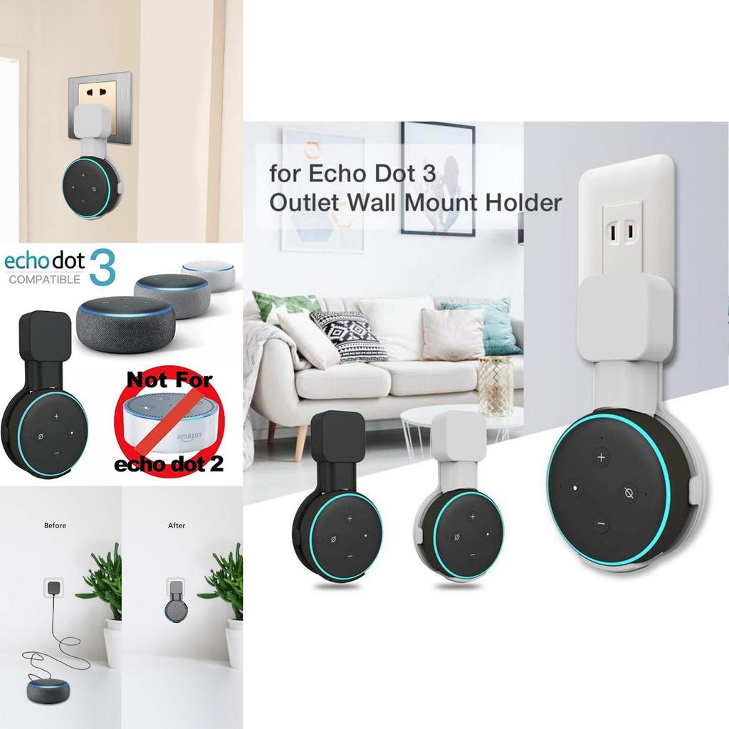Stilvolle Wandhalterung zum Aufladen für Echo Dot 3 Google Smart Speaker