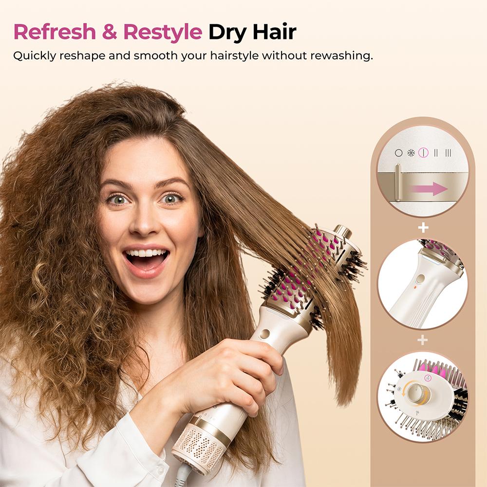 GOMYTH V1 5-in-1 Heated Comb & Blow Dryer Brush EU