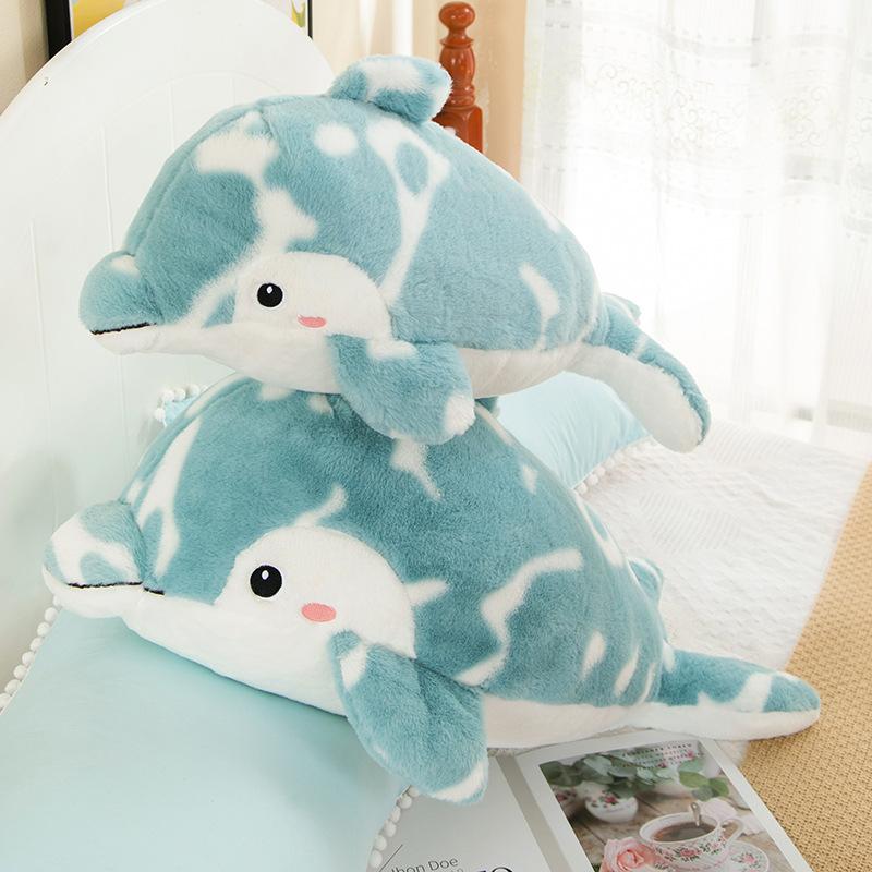 Romantic Starry Sky Dolphin Dolls Aquarium Doll Girls Sleeping Pillow Rag Dolls Ocean Series Plush Toys