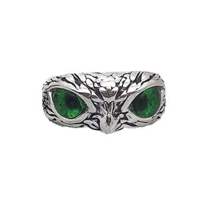 Retro Eye Owl Ring Not Easy To Deform And Electroplated Eye Ring High-end Style Eyes Open Vintage