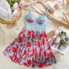 European & American Floral Print Sexy Lingerie - One-Piece Underwear, New Hot Style