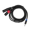 3pin XLR Male 3.5mm Male To Dual 2 XLR Male Plug Male To Dual XLR Connector  Audio Equipment