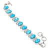 Larimar Oval Shape Gemstone Bracelet Amazing Adjustable Link Handmade Jewelry 8"