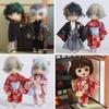 HIGHAWK Obitsu 11 OB11 Obitsu Doll 11cm Body Compatible Body9 Doll 11cm Kimono Set Suit Outfit Obitsu Body Kimono Nendoroid Yukata DDF 3-Piece (Boy,
