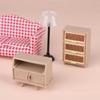 1/12 Dollhouse Shoe Cabinet Bookshelf Floor Lamp Wall Clock Dollhouse Living Room Furniture Decoration Dolls House Accessories