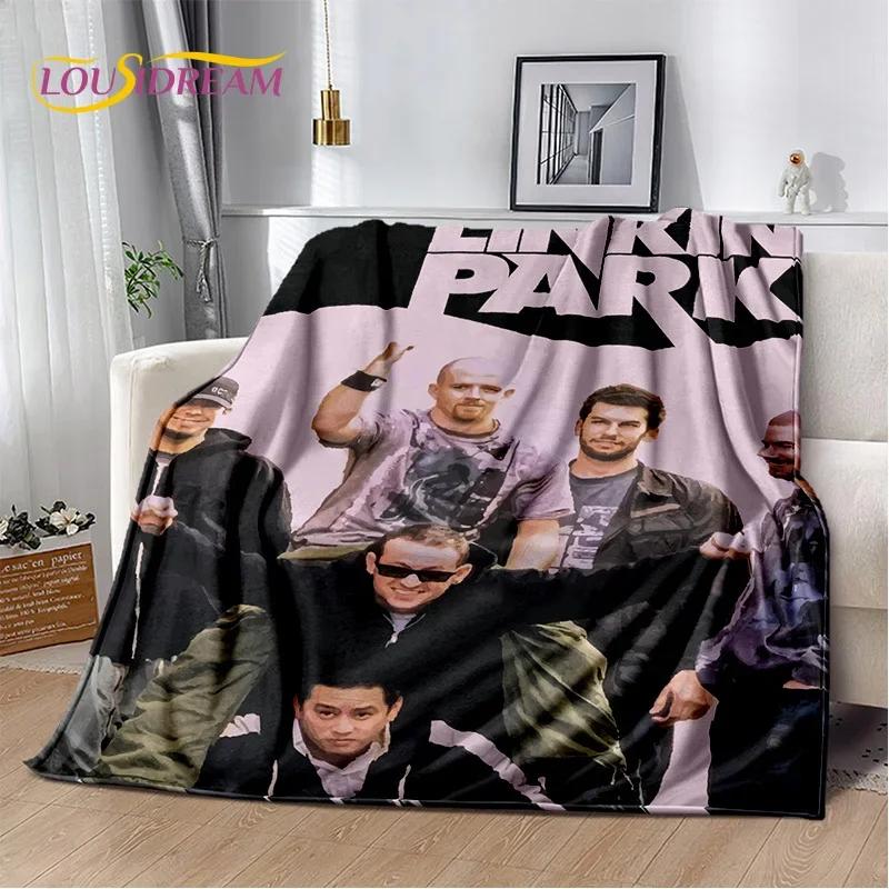 Ρετρό Μουσικό Συγκρότημα 3D L-Linkin-Park Μαλακές Κουβέρτες, Κουβέρτα για Ζέσταμα Άνετη Κουβέρτα για Πικνίκ Κρεβάτια Καναπέ Σπίτι Υπνοδωμάτιο Παιδί