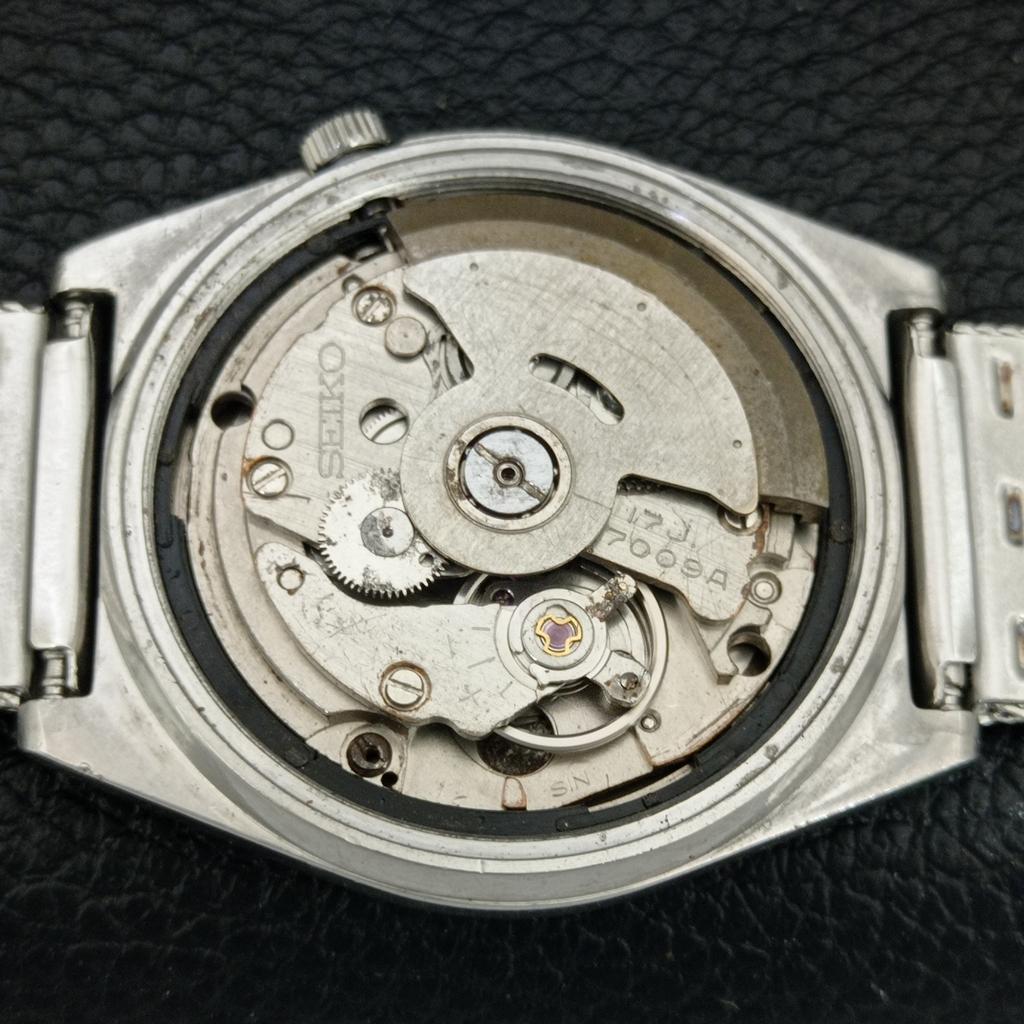 VINTAGE SEIKO AUTOMATIC 7009A JAPAN MENS MICKEY DIAL WATCH a709592-1