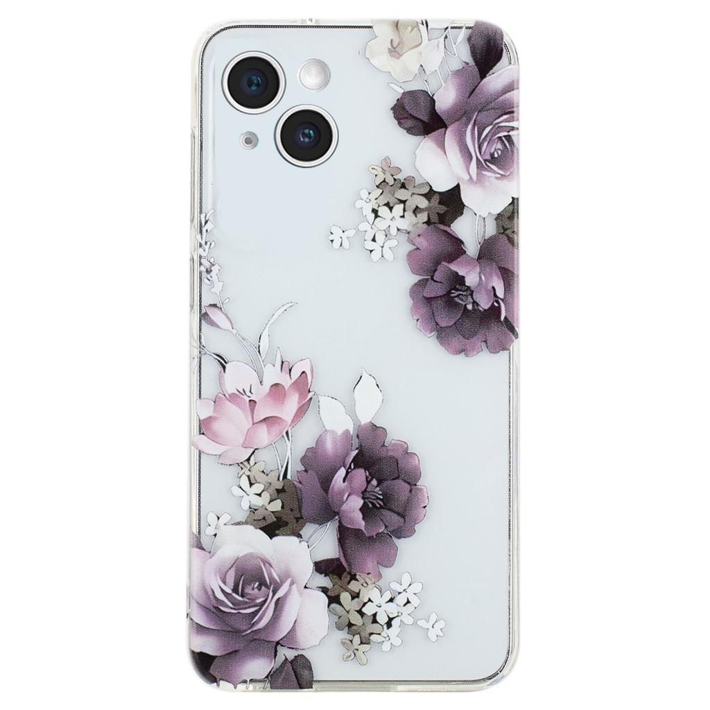 For iPhone 14 Plus Case TPU Pattern Printing Phone Guard Cover
