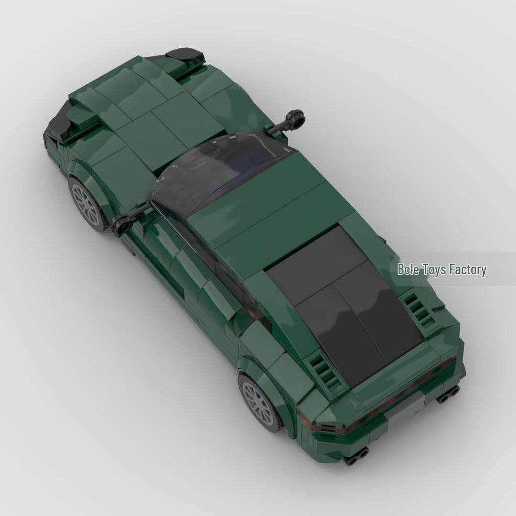 Compatible LEGO Sports Car Model: Eight-Grid Racing Building Blocks for Boys