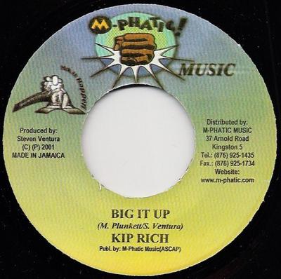 7inch Record KIPRICH - Big It Up NONE M-Phatic! Music 2001 Jamaica Reggae, Ska & Dub Used