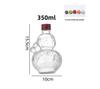 High-Value Blessings & Wealth 500ml Transparent Thick Glass Fruit Wine Bottle