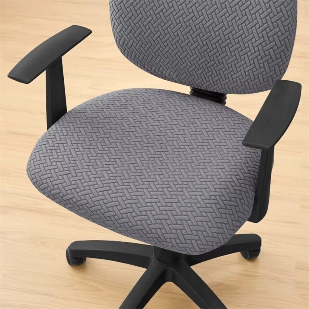 2Pcs/set Anti-dirty Split Office Chair Cover Elastic Lift Rotating Chair Cover  for Home&Office