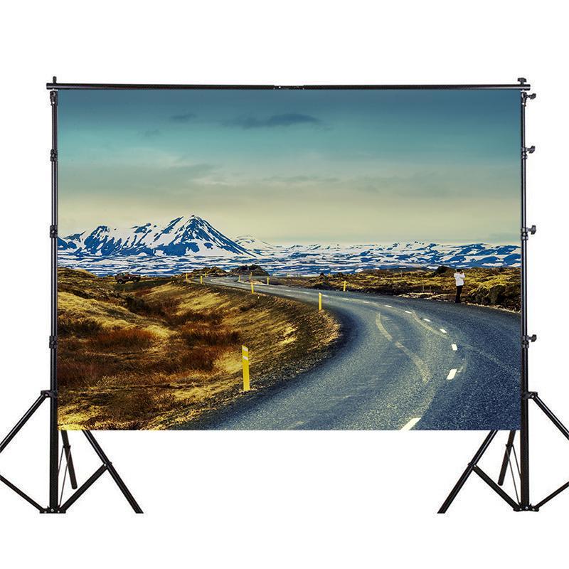 Road Scene Photography Background for Events,Indoor/Outdoor,Party Backdrop,Wall Tapestry Backdrop,,Live Streaming