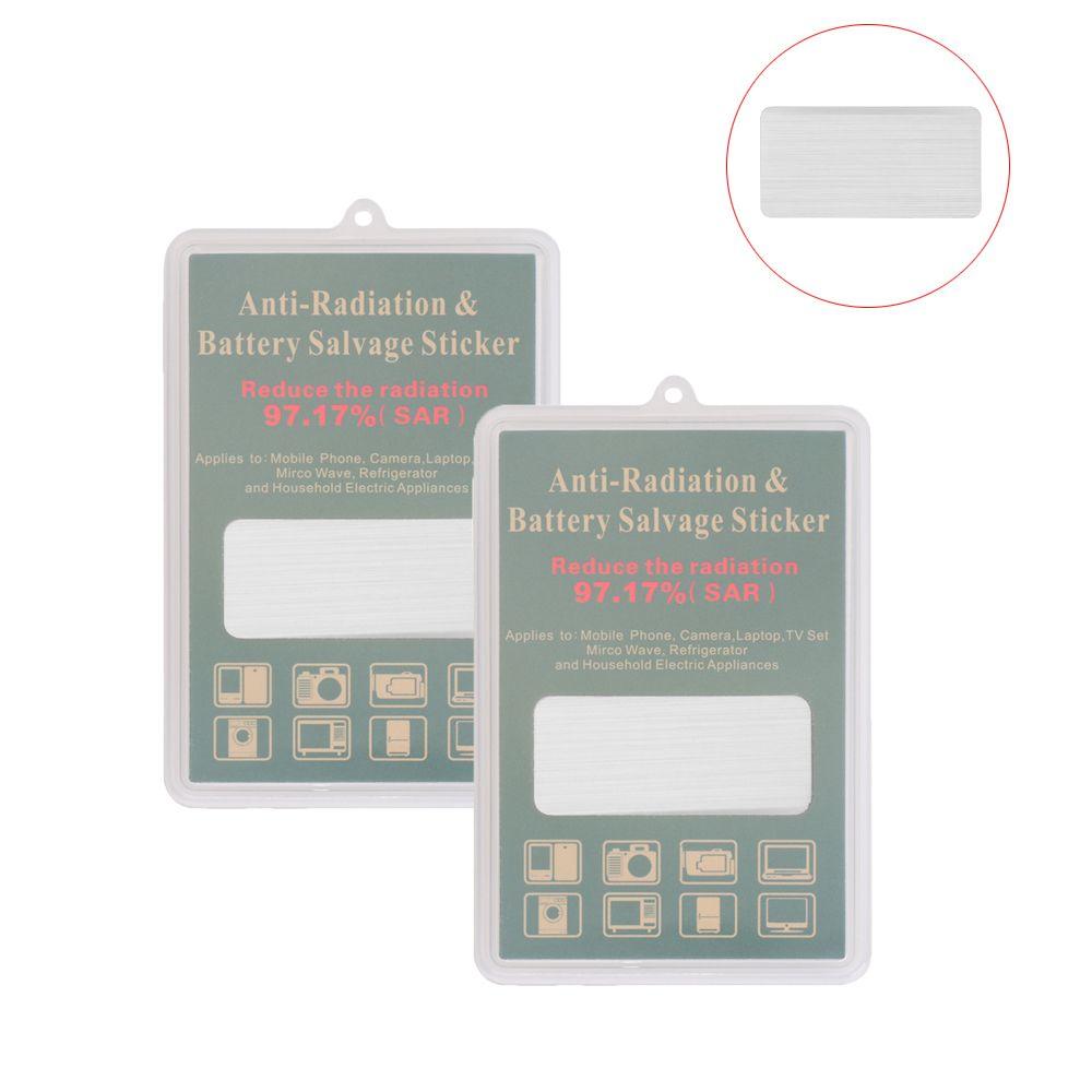 

Легкие наклейки на камеру телефона Защита от ЭМП Предотвращают ионизирующее излучение 2PCS серебряный