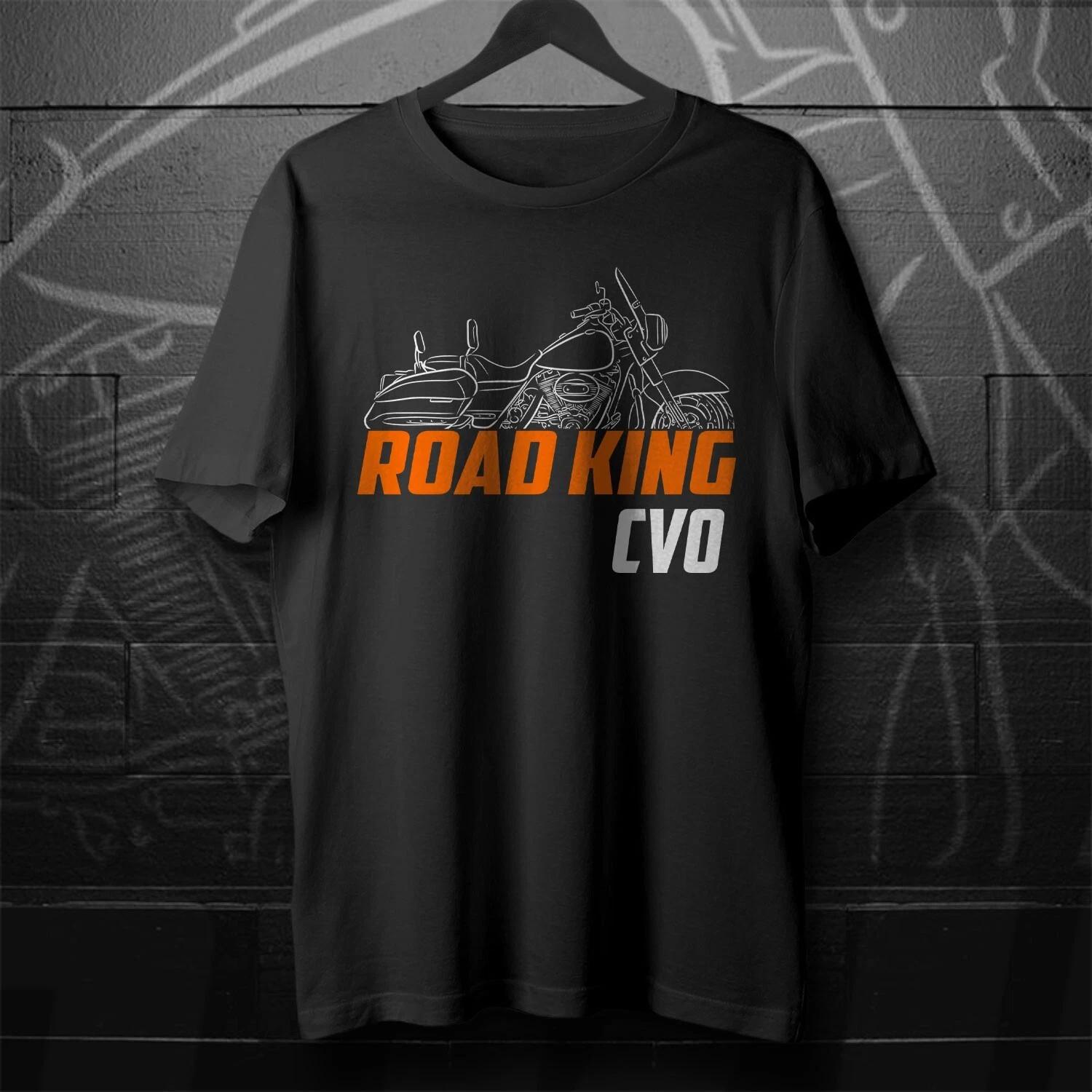 

Black men s and women s T-shirt For Harley-Davidson Road King CVO FLHRSE 2002-2014- Motorcycle XL