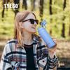 TYESO 750/900/1200/1500ml Tazza Termica Grande Capacità Acciaio Inossidabile Portatile Pentola Sportiva Tazza Acqua da Esterno Bollitore Acqua Opaco